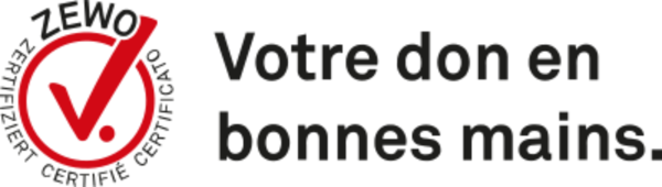 logo de ZEWO, texte : votre don entre de bonnes mains